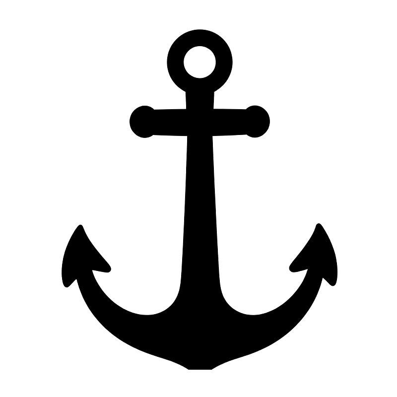 Iron On Patch - Винтажная термотрансферная пленка с изображением якоря