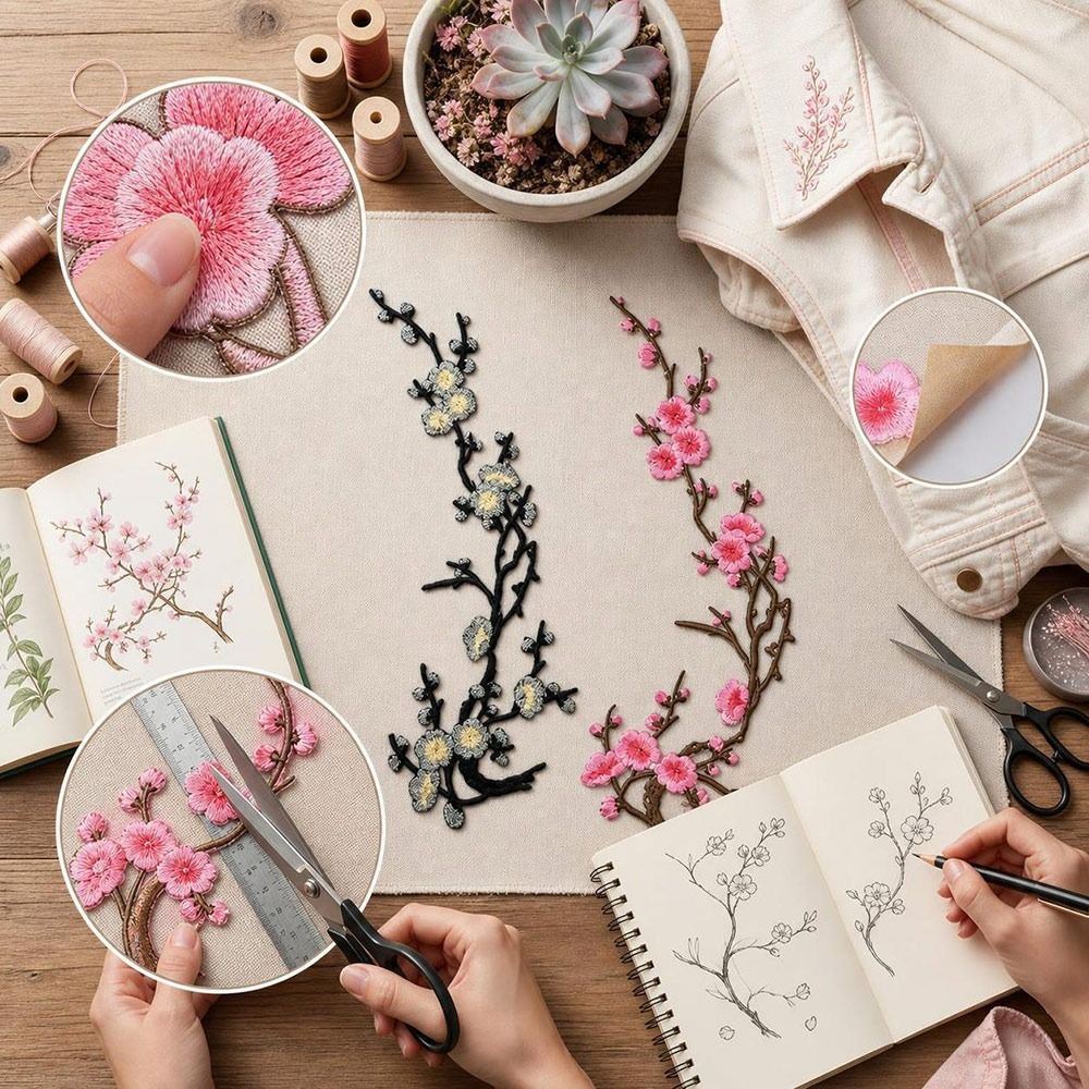 Нашивки для рукоделия «Сакура» – обзор и цена Sewing Textiles